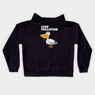 stop pollution Kids Hoodie